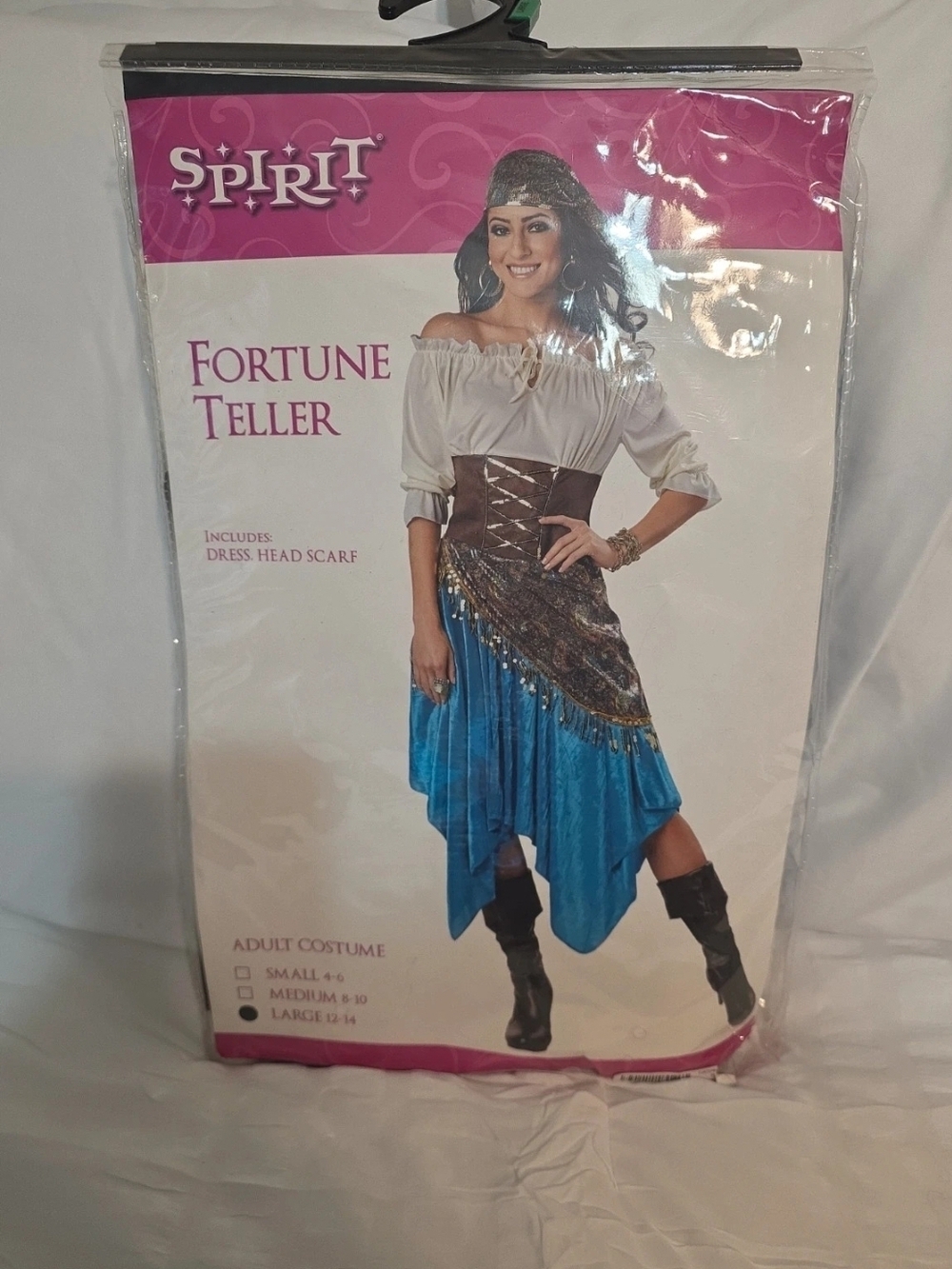 Spirit Fortune Teller Lage Adult Costume, NWT
